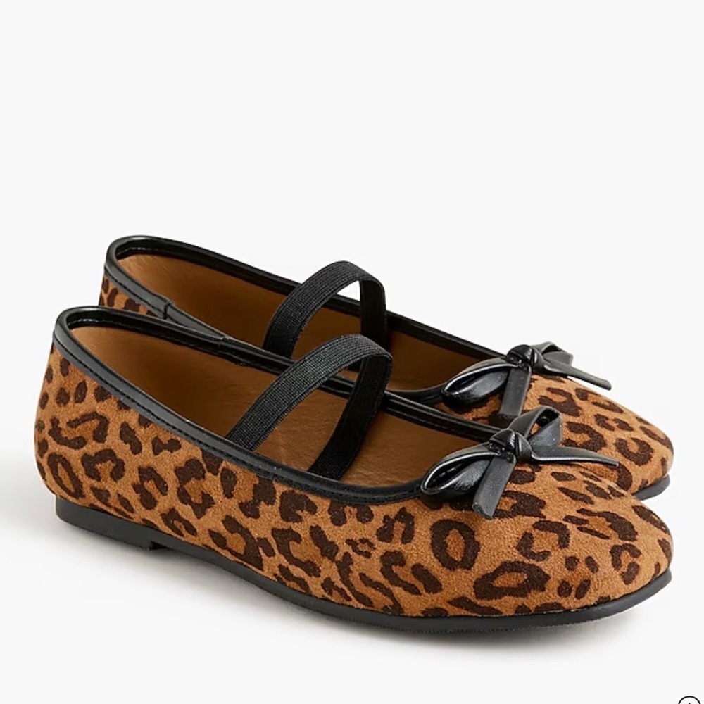J. Crew Crewcuts Girls' leopard ballet flats size Toddler 9